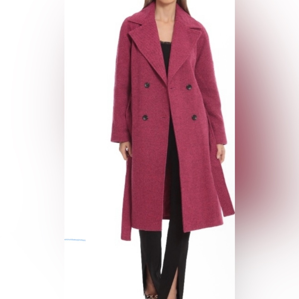 Avec les Filles Oversized Double Breasted Coat